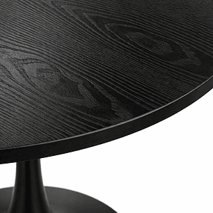 Mesa Tulip Redonda 100cm de Madera Negro