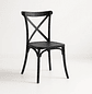 Silla Crossback Danubio Negro de Polipropileno - Miniatura 1