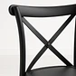 Silla Crossback Danubio Negro de Polipropileno - Miniatura 3