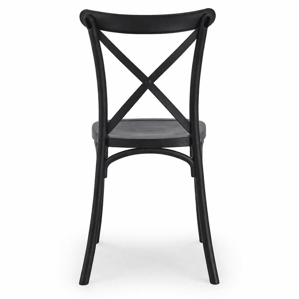 Silla Crossback Danubio Negro de Polipropileno 4