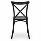 Silla Crossback Danubio Negro de Polipropileno - Miniatura 4