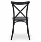 Silla Crossback Danubio Negro de Polipropileno - Miniatura 4