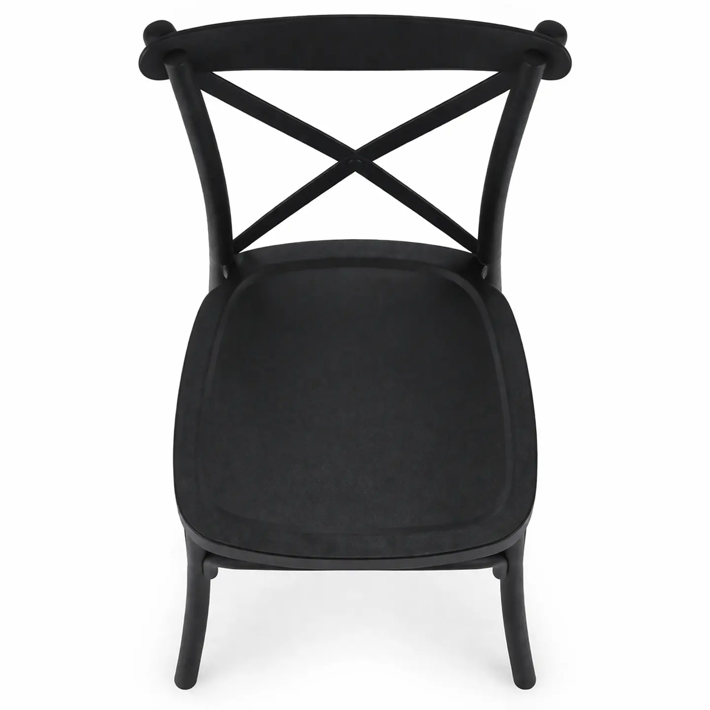 Silla Crossback Danubio Negro de Polipropileno 5