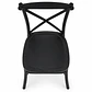 Silla Crossback Danubio Negro de Polipropileno - Miniatura 5