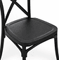 Silla Crossback Danubio Negro de Polipropileno - Miniatura 6