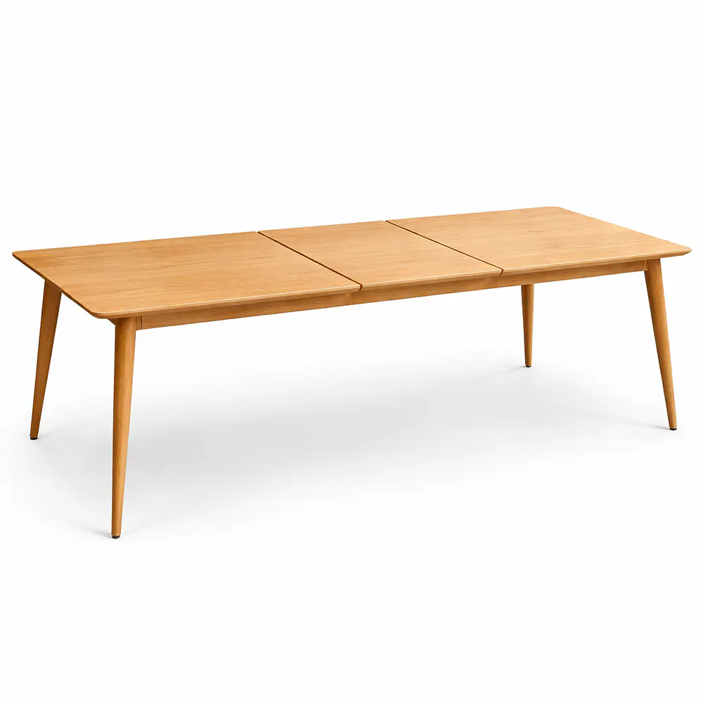 Mesa Extensible Rectangular 2 en 1 - 160cm-200cm x 90cm Natural  6