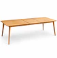 Mesa Extensible Rectangular 2 en 1 - 160cm-200cm x 90cm Natural  - Miniatura 6