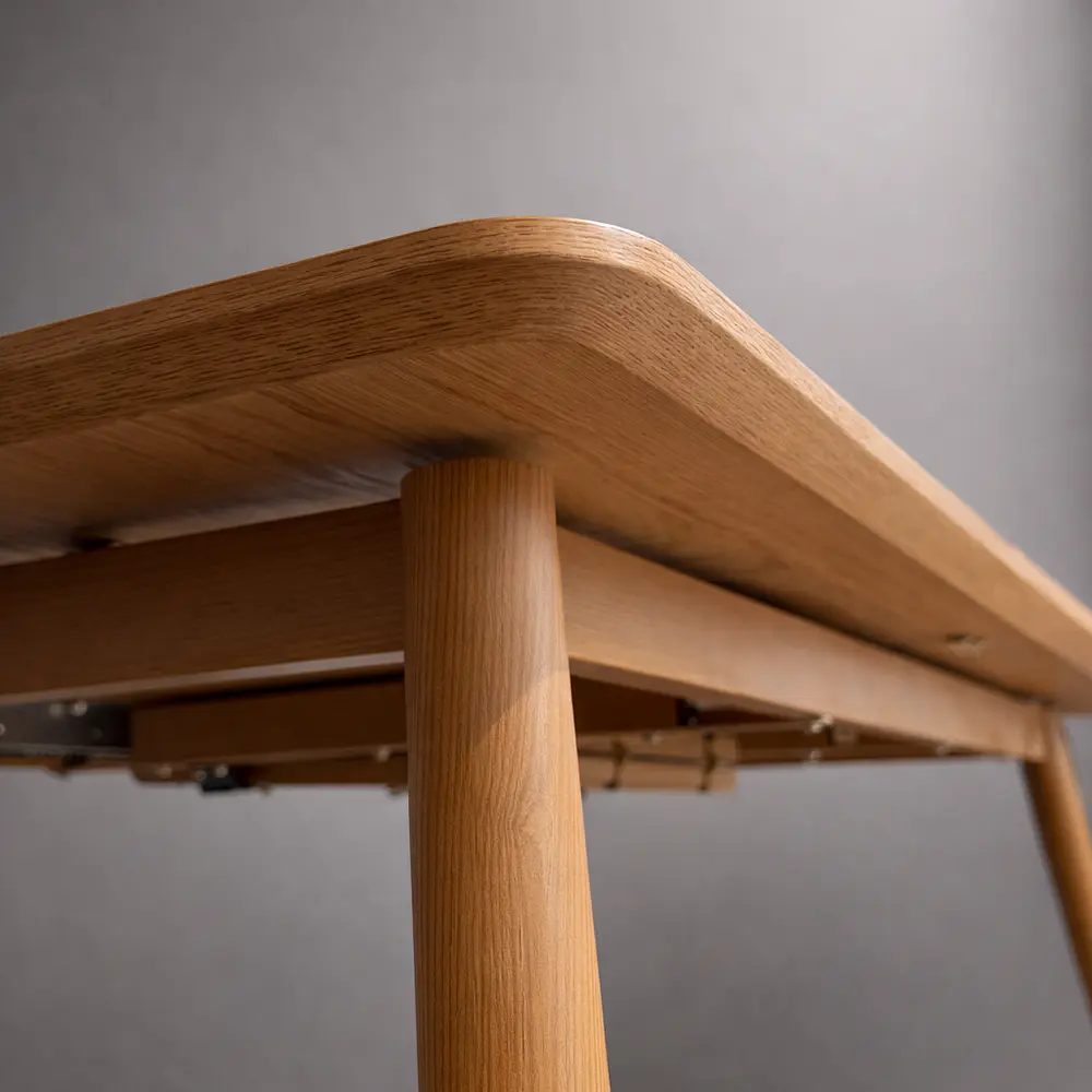 Mesa Extensible Rectangular 2 en 1 - 160cm-200cm x 90cm Natural  2