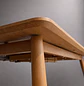 Mesa Extensible Rectangular 2 en 1 - 160cm-200cm x 90cm Natural  - Miniatura 2