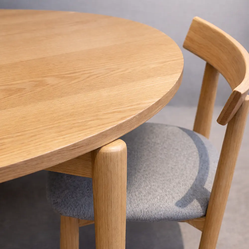 Mesa Atlas Redonda de Madera 100cm 4