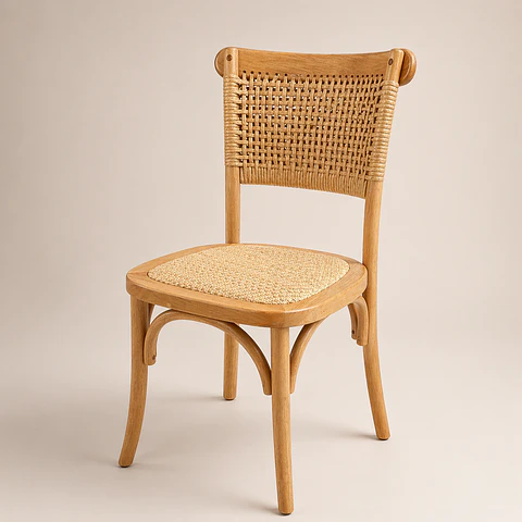 Silla Toscana Respaldo Ratan 