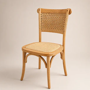 Silla Toscana Respaldo Ratan 