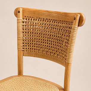 Silla Toscana Respaldo Ratan 