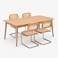 Juego de Comedor Mesa Extensible 2 en 1 (160x90cm a 200x90cm) + Sillas Breuer Top - Miniatura 2