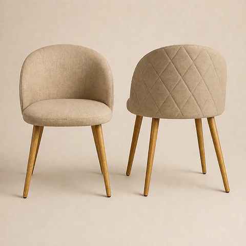 Pack de 2 Sillas Berna Lino Oak 