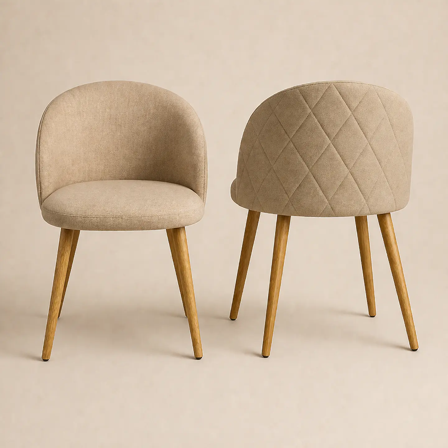 Pack de 2 Sillas Berna Lino Oak  3