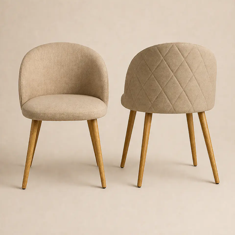 Pack de 2 Sillas Berna Lino Oak  3
