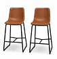 Taburete Heritage Ecocuero 64cm - Miniatura 3