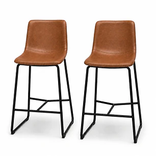 Pack de 2 Taburetes Heritage Ecocuero 64cms 