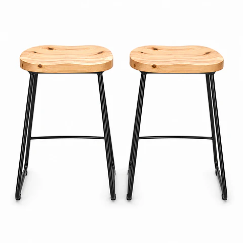Taburete Stormio de Madera 66cm