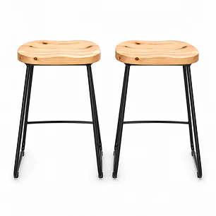Taburete Stormio de Madera 66cm