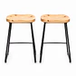Taburete Stormio de Madera 66cm - Miniatura 2