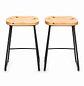 Taburete Stormio de Madera 66cm - Miniatura 2