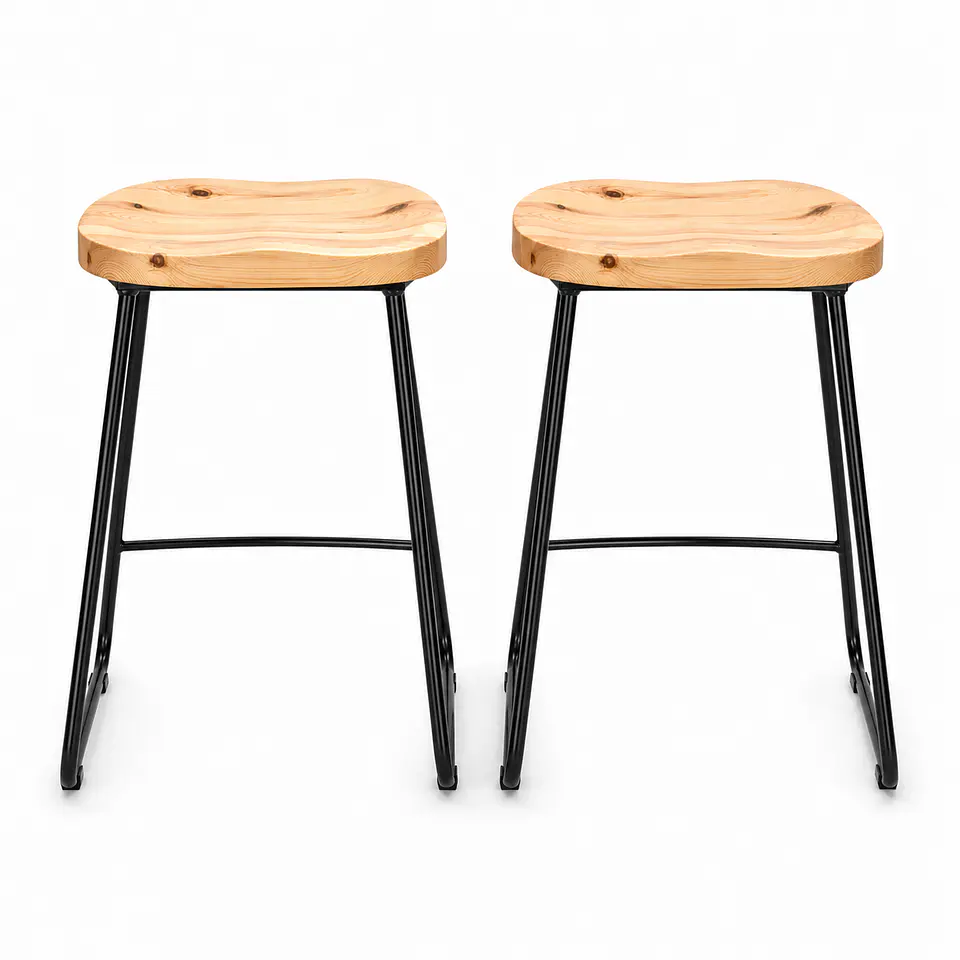 Taburete Stormio de Madera 66cm 2