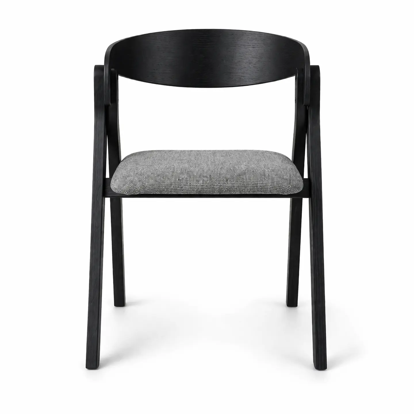 Silla Atelier de Madera y Asiento Acolchado de Lino 1