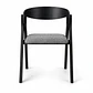 Silla Atelier de Madera y Asiento Acolchado de Lino - Miniatura 1