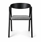 Silla Atelier de Madera y Asiento Acolchado de Lino - Miniatura 2