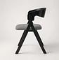 Silla Atelier de Madera y Asiento Acolchado de Lino - Miniatura 6