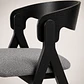 Silla Atelier de Madera y Asiento Acolchado de Lino - Miniatura 8