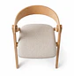 Silla Atelier de Madera y Asiento Acolchado de Lino - Miniatura 9