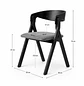 Silla Atelier de Madera y Asiento Acolchado de Lino - Miniatura 13