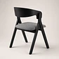 Silla Atelier de Madera y Asiento Acolchado de Lino - Miniatura 12
