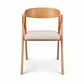 Silla Atelier de Madera y Asiento Acolchado de Lino - Miniatura 2