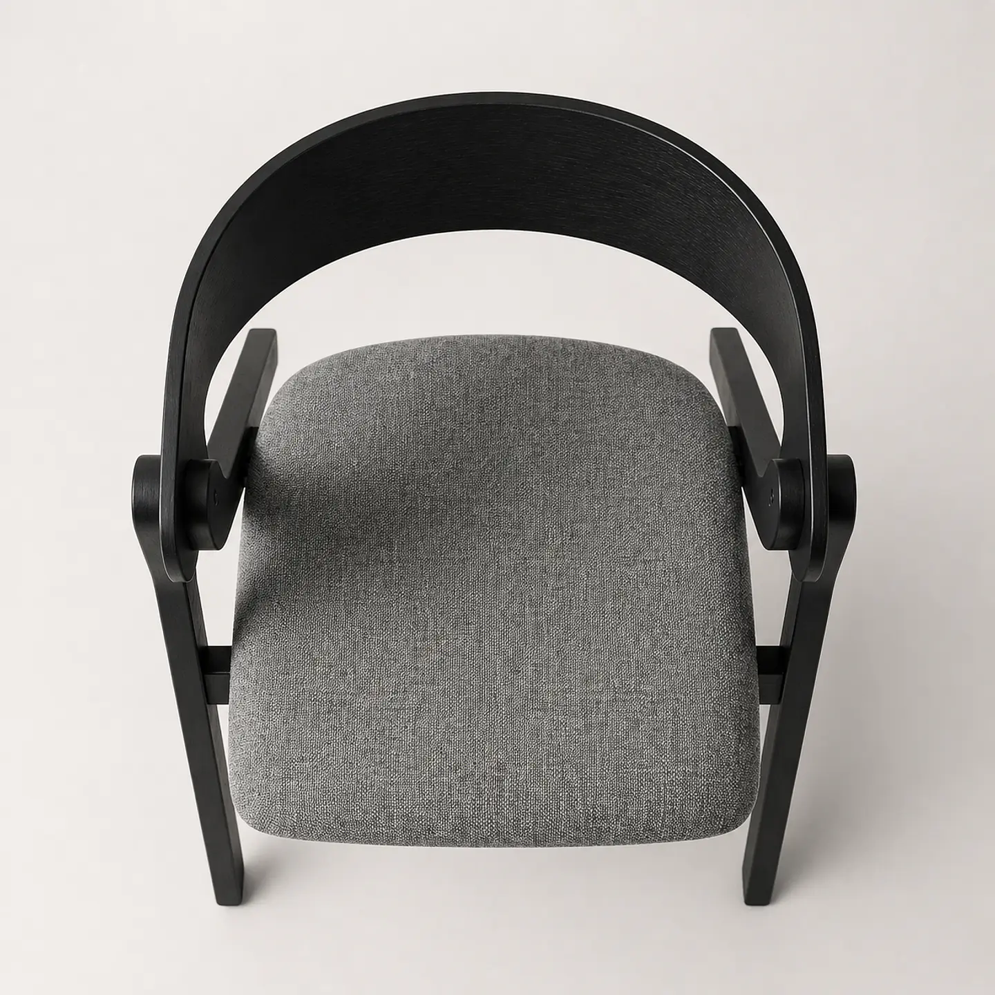 Silla Atelier de Madera y Asiento Acolchado de Lino 10
