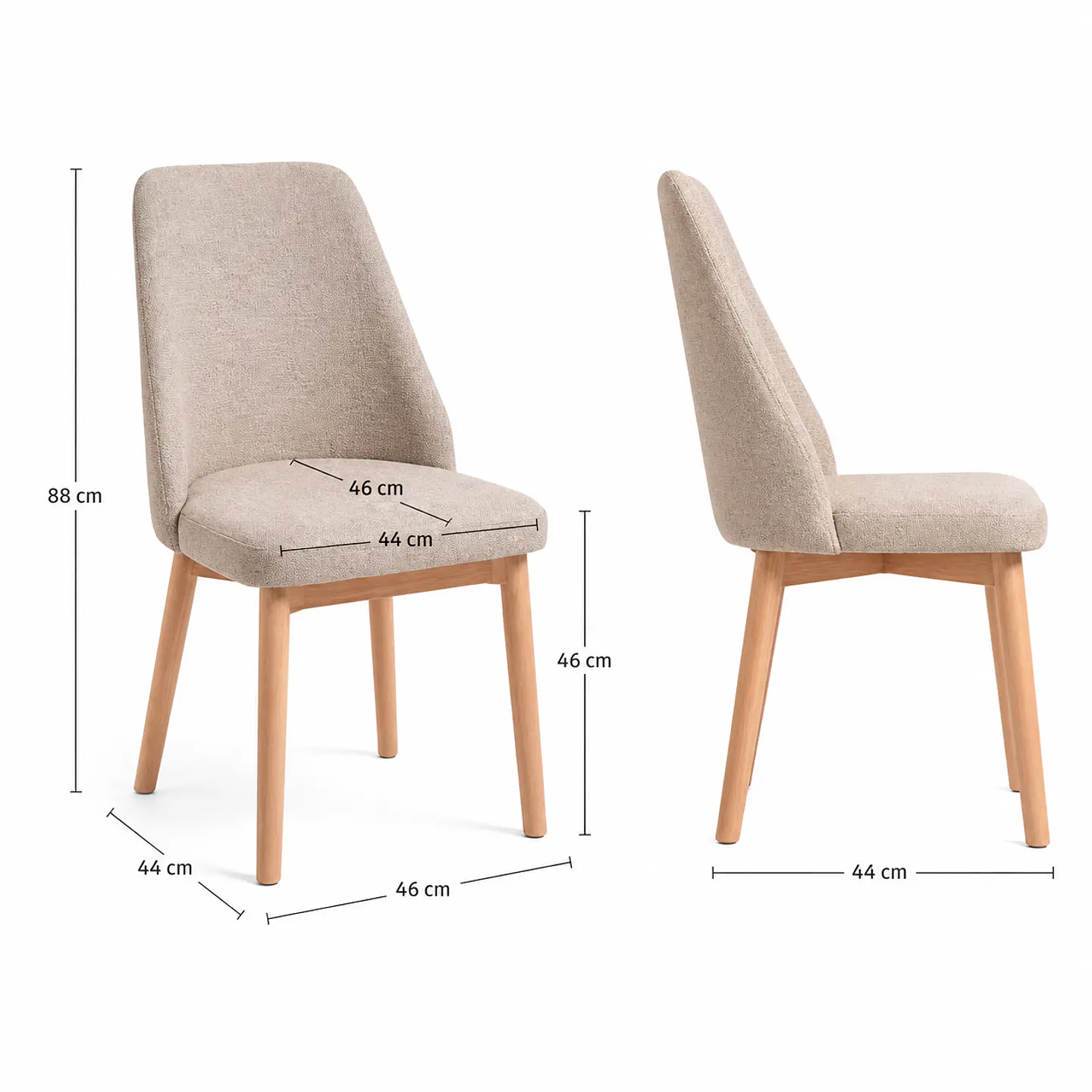Silla Hera de Lino 14