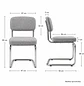 Silla Breuer Acolchada de Lino - Miniatura 7
