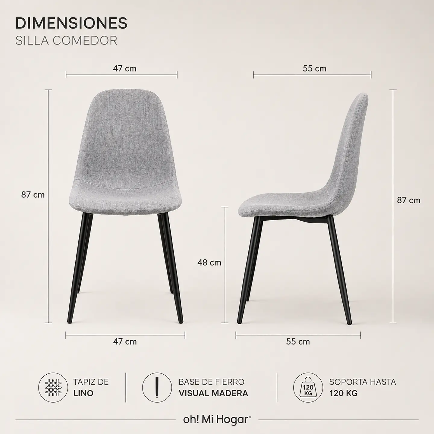 Silla Eames Lino PN 13