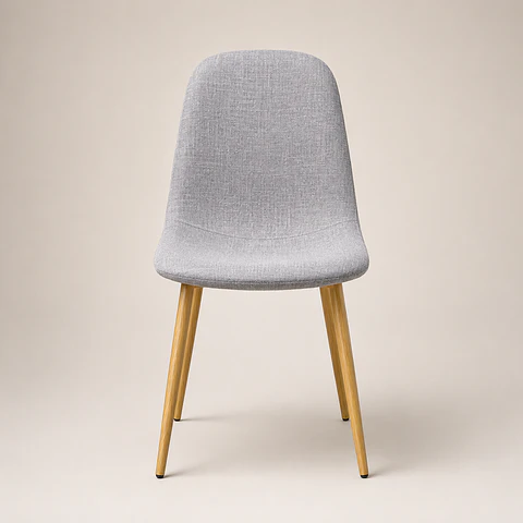 Silla Eames Lino Oak Gris