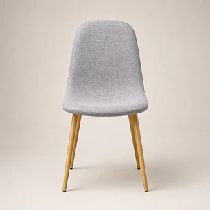 Silla Eames Lino Oak Gris