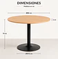 Mesa Kala Redonda (80cm, 100cm) - Miniatura 9