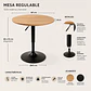 Mesa Redonda Kala Regulable 68cm - 93cm - Miniatura 3