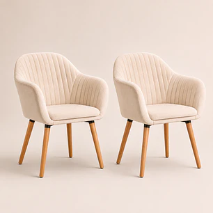 Pack de 2 Sitiales Warm Oak