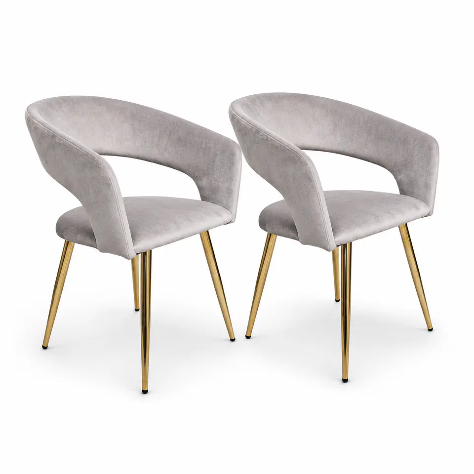Pack de Sitiales Curvus Velvet Base Dorada 3