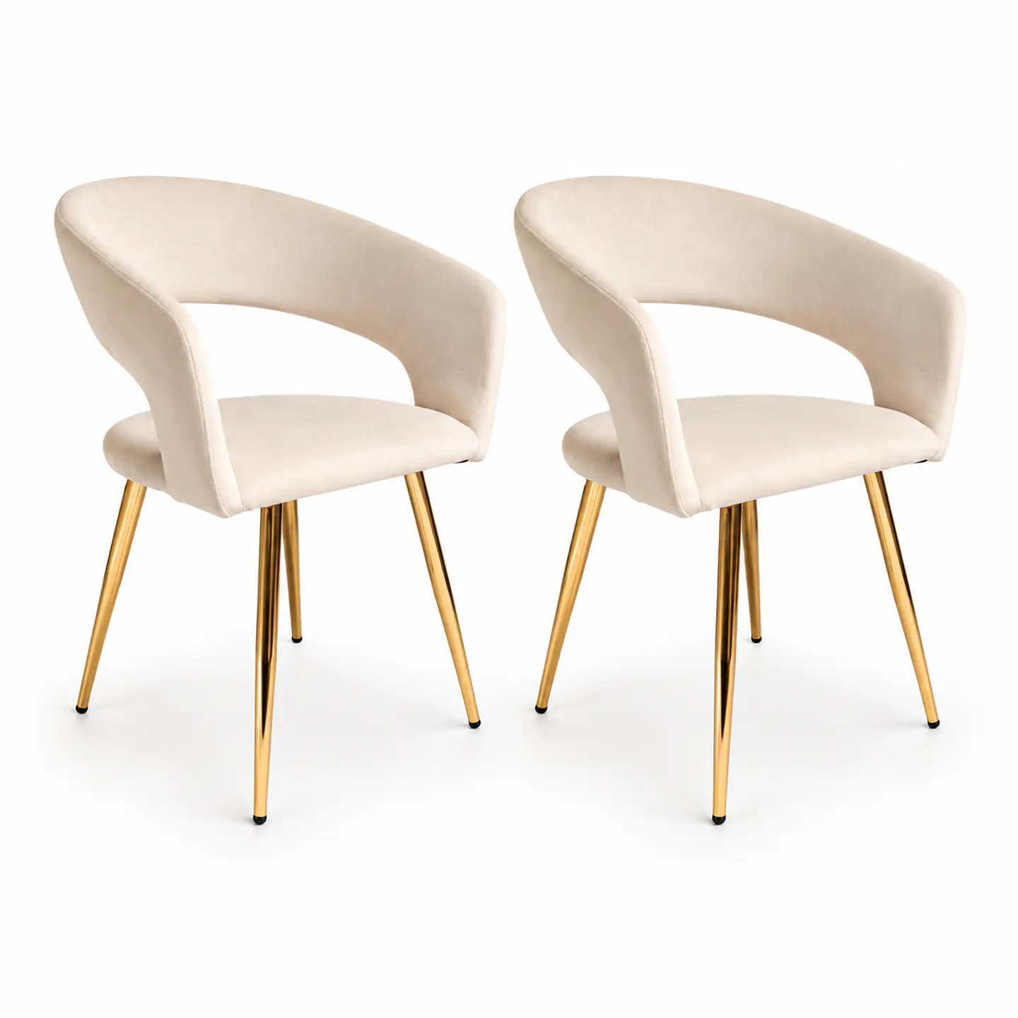 Pack de Sitiales Curvus Velvet Base Dorada 5