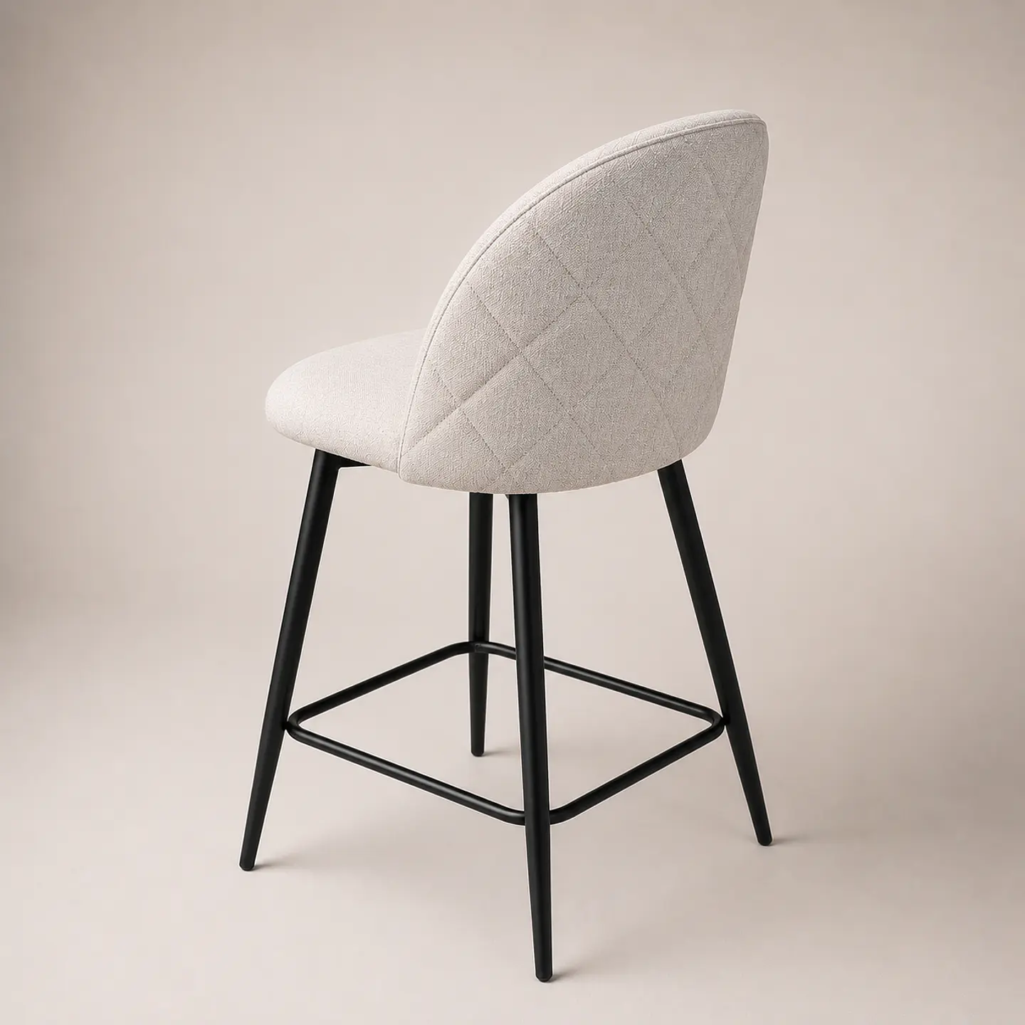 Taburete Berna Lino Base Negro 66cm 5