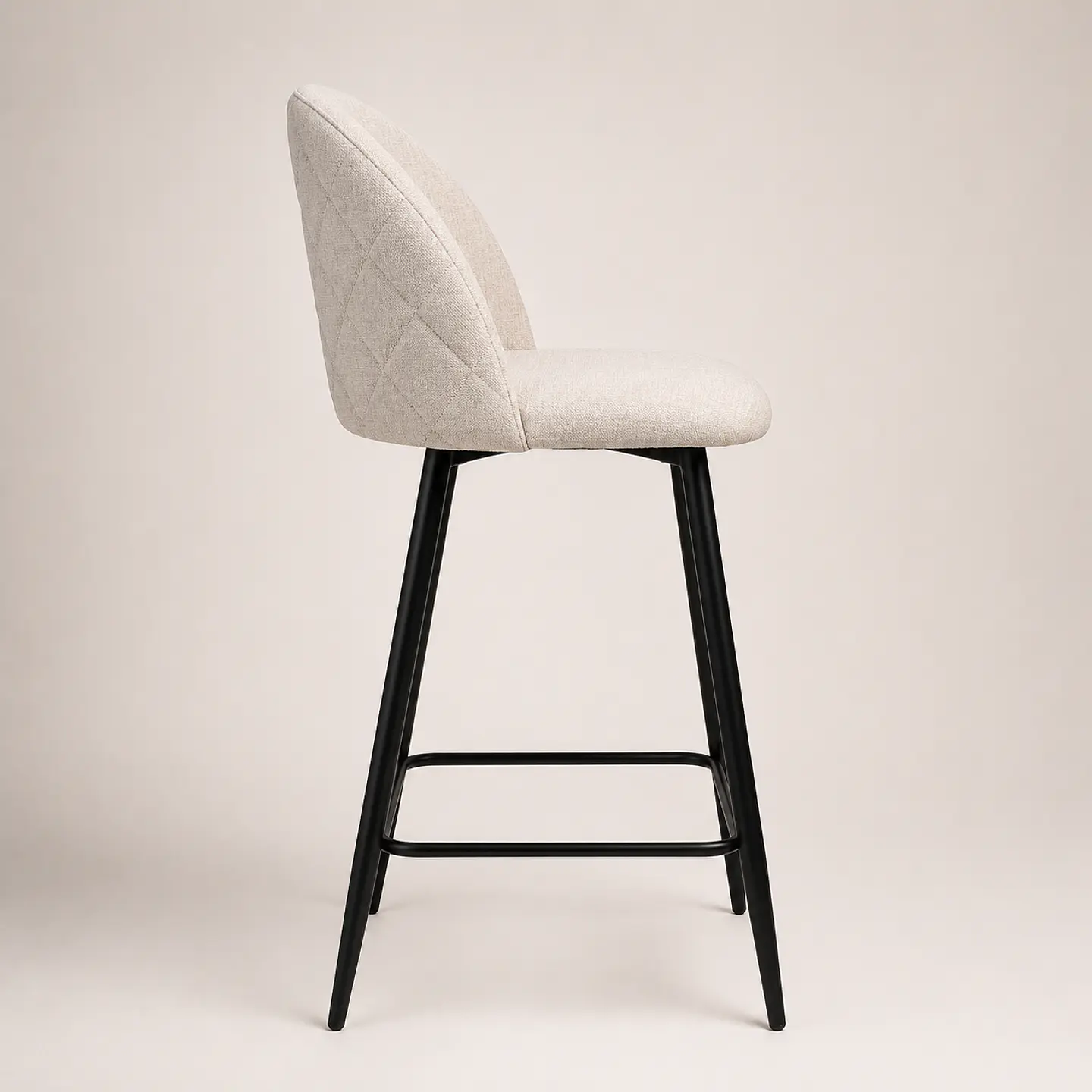 Taburete Berna Lino Base Negro 66cm 9
